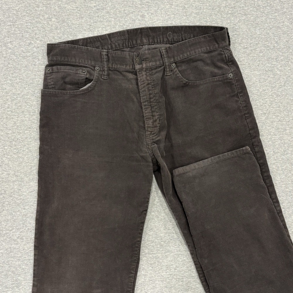 Gap 1969 Corduroy Pants Men's Size 32x30 (Fits 33) Brown Straight Leg Trousers